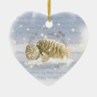 Ornamento do cone do pinho do Natal