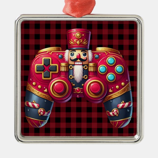 Ornamento do Controlador de Jogo Nutcracker (Frente)