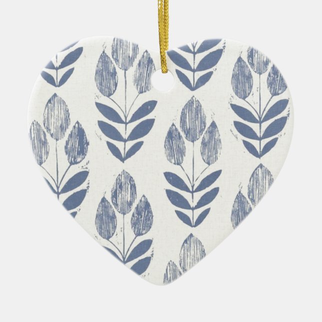 Ornamento do Coração - Tulipas de Amsterdã (Frente)