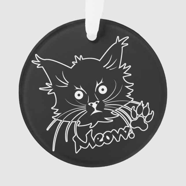Ornamento do costume do gato preto (Frente)