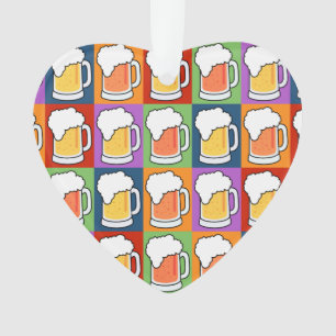 Ornamento do costume do pop art da CERVEJA