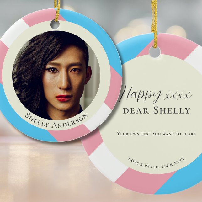 Ornamento do dia a dia da transição do orgulho tra (Criador carregado)