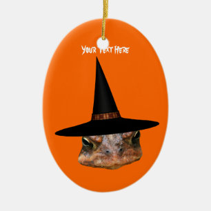 Ornamento do Dia das Bruxas Assustado