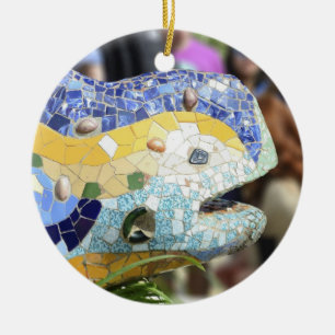 Ornamento do dragão de Guell do parque