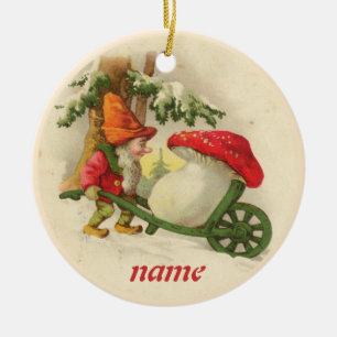 Ornamento do duende do natal vintage