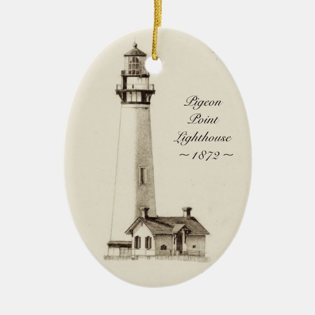 Ornamento do farol do ponto do pombo (Frente)