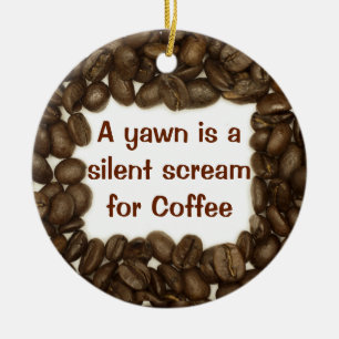 Ornamento do feijão de café