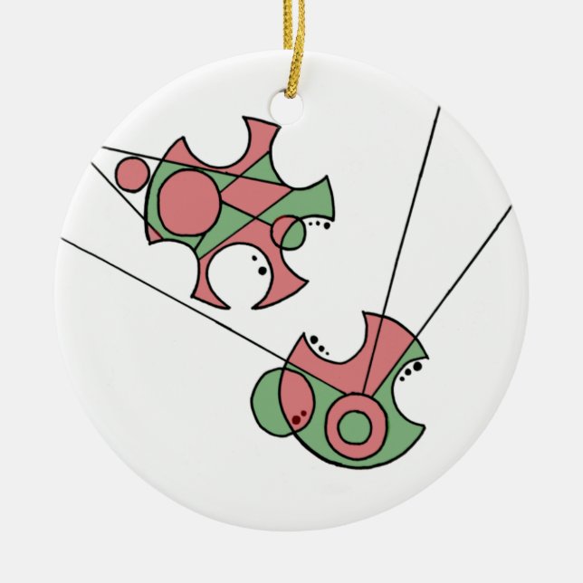 Ornamento do Feliz Natal (escrito em Gallifreyan) (Frente)