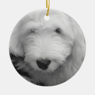 Ornamento do filhote de cachorro do Sheepdog