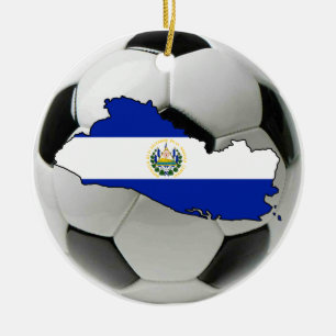 Ornamento do futebol do futebol de El Salvador