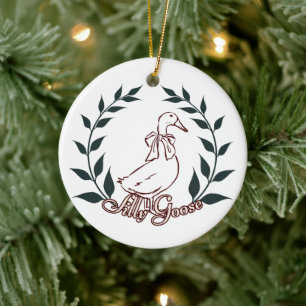 ornamento do ganso do bobo