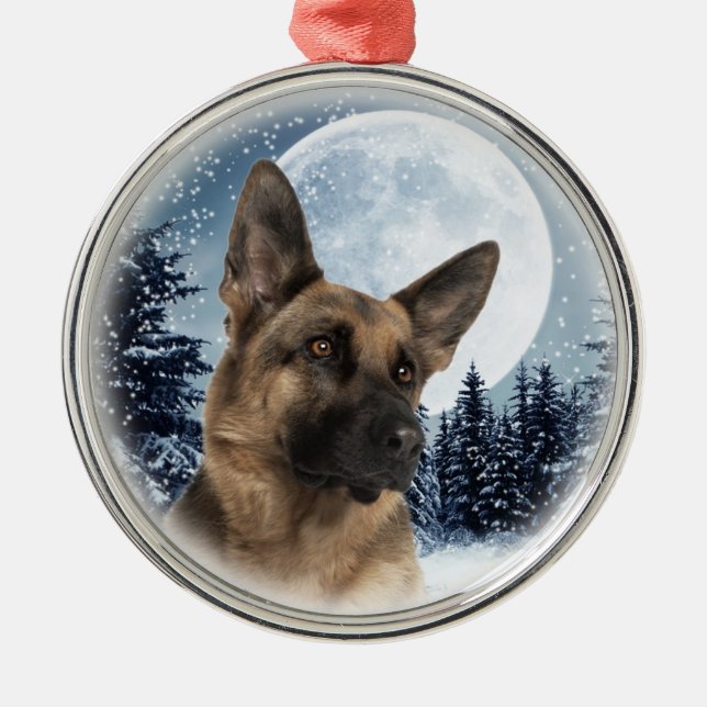 Ornamento do german shepherd (Frente)