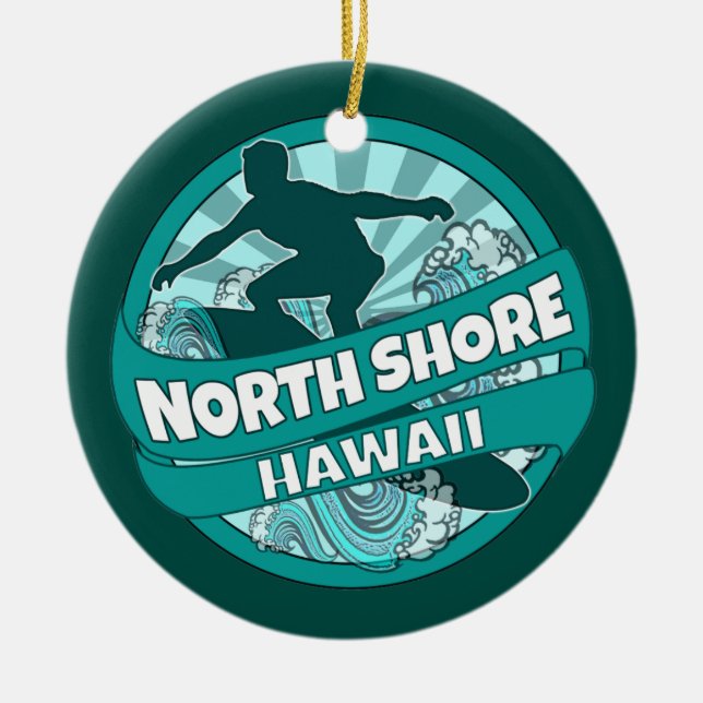 Ornamento do logotipo do surfista terrestre North  (Frente)