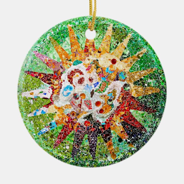 Ornamento do mosaico de Gaudi (Frente)