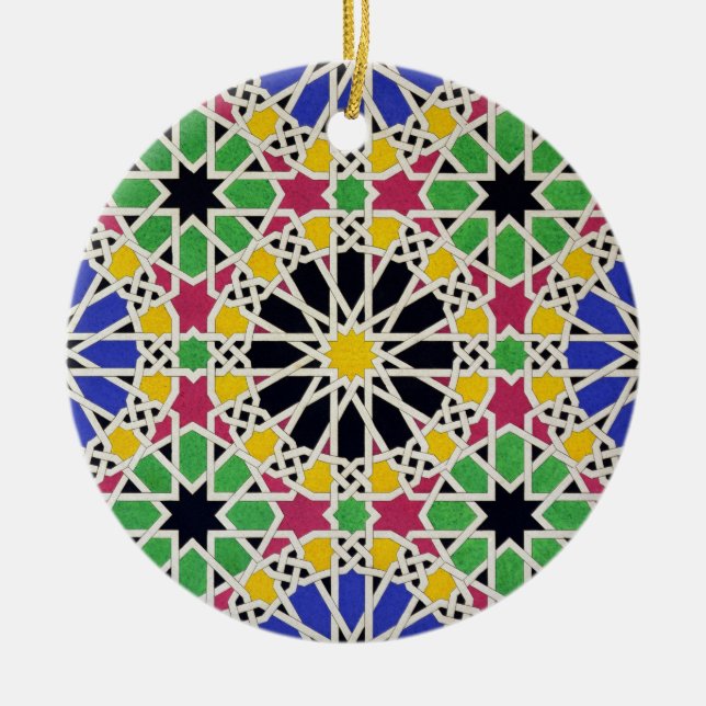 Ornamento do mosaico no lado sul da corte de (Frente)