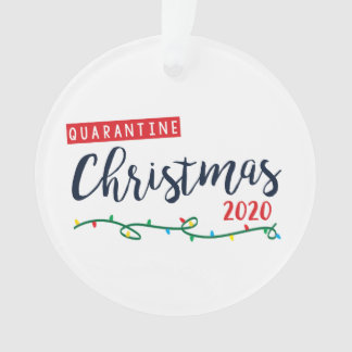 Ornamento do Natal de 2020 em quarentena