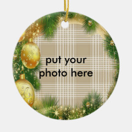 Ornamento do noel do quadro