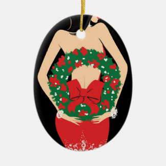 Ornamento do Oval da grinalda