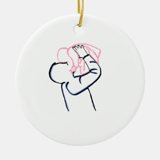 Ornamento do Pai e Filha (Frente)