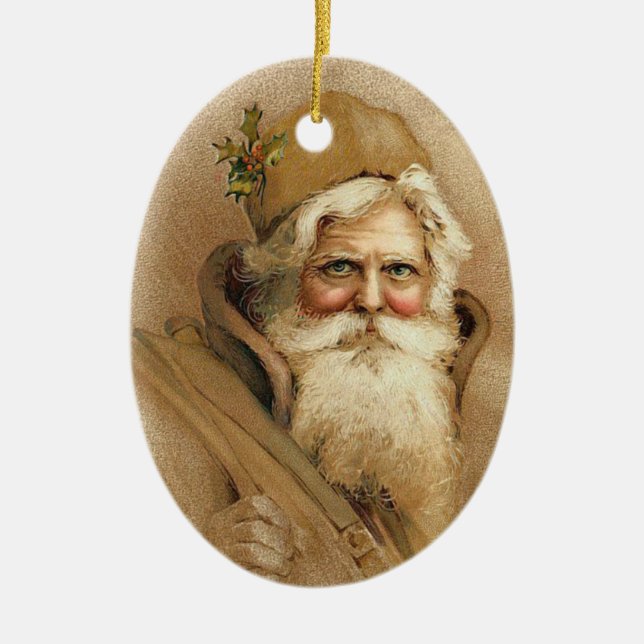 Ornamento do papai noel do vintage (Frente)