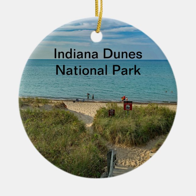 Ornamento do Parque Nacional Indiana Dunes (Frente)
