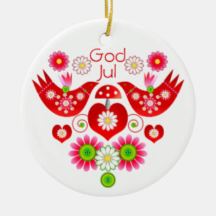 Ornamento do pássaro do feriado da modificação