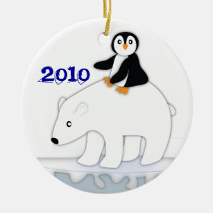 Ornamento do passeio do urso polar