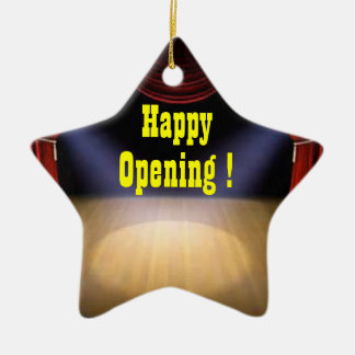 Ornamento do presente da noite da inauguração