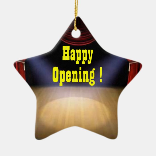 Ornamento do presente da noite da inauguração (Frente)