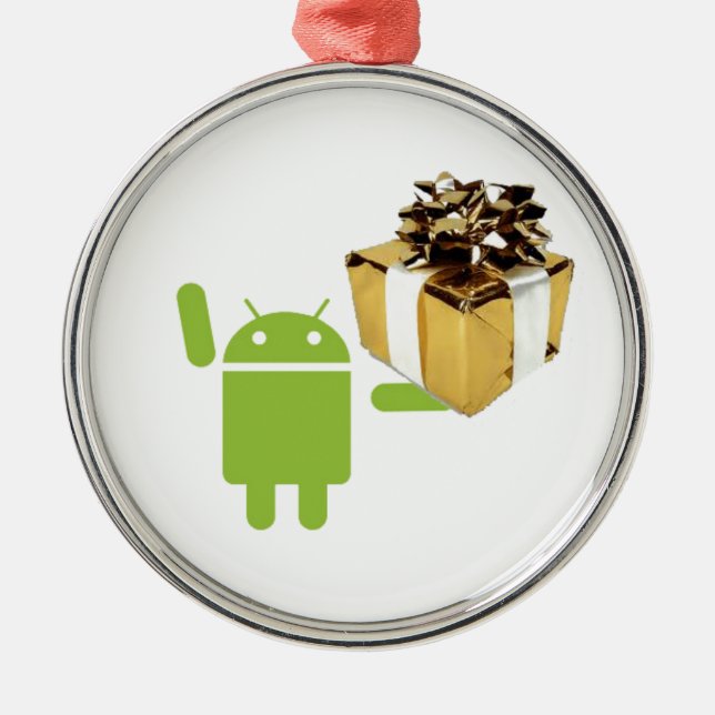 Ornamento do presente do Android (Frente)