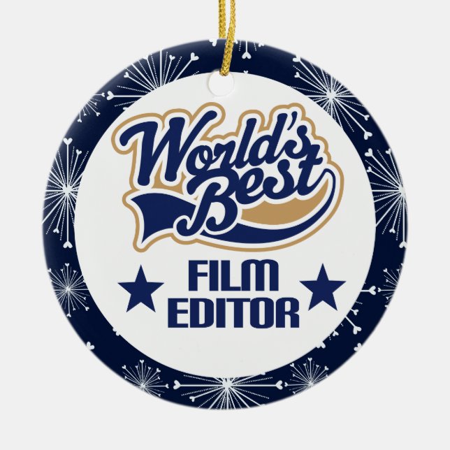 Ornamento do presente do editor do filme (Frente)