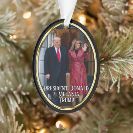 Ornamento do Presidente Donald Trump & Melania