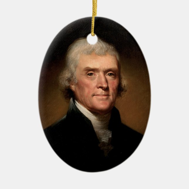 Ornamento do presidente Thomas Jefferson (Frente)