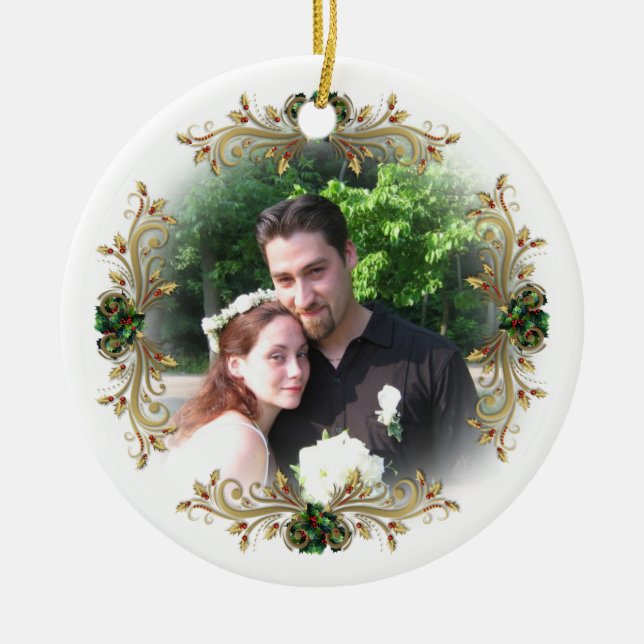 Ornamento do Primeiro Natal Junto (Frente)