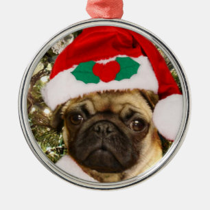 Ornamento do pug do Natal