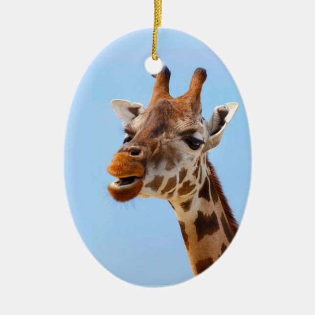 Ornamento do Retrato Giraffe (Frente)