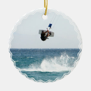 Ornamento do salto de Kiteboarding