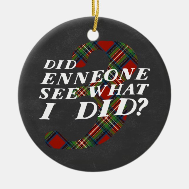 Ornamento do tema do Natal de Enneagram 3 (Frente)