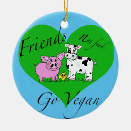 Ornamento do Vegan da comida dos amigos não