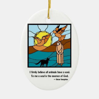 Ornamento do vidro manchado dos Seraphim da irmã