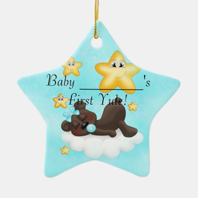 Ornamento do Yule do bebê primeiro (Frente)