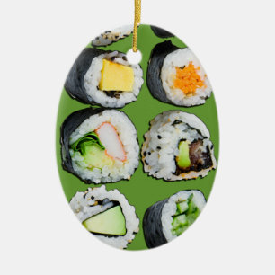 Ornamento doce super do sushi