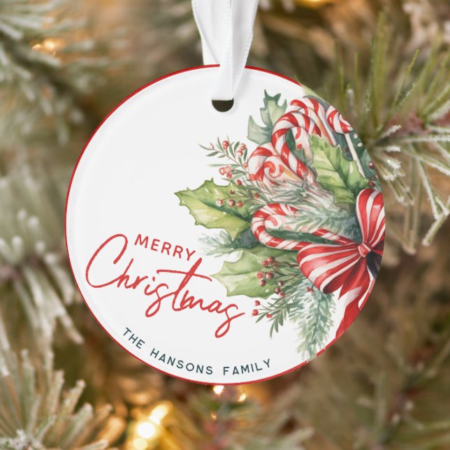 Ornamento Doces e doces festivos - Feliz Natal (Árvore)