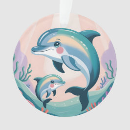 Ornamento Dolphin Mom and Baby