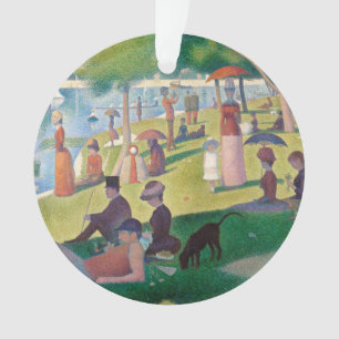 Ornamento Domingo na pintura de La Grande Jatte Seurat