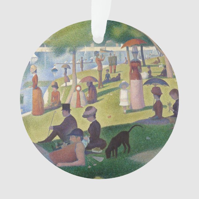 Ornamento Domingo na pintura de La Grande Jatte Seurat (Frente)
