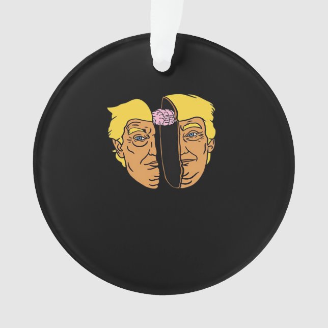 Ornamento Donald Brain Trumpkin Trabalho de arte (Frente)