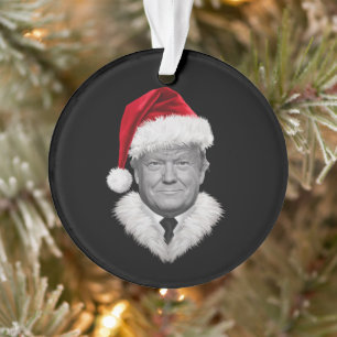 Ornamento Donald Trump Natal Engraçado Dom do Papai Noel