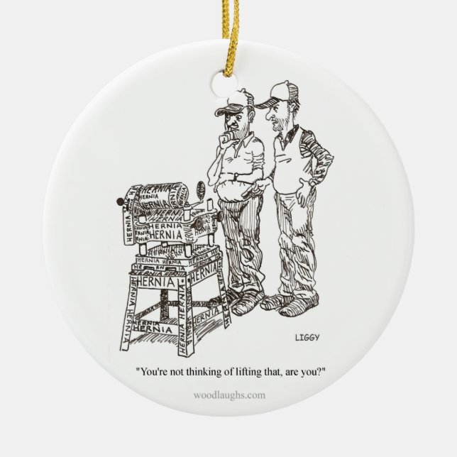 Ornamento dos desenhos animados da hérnia (Frente)