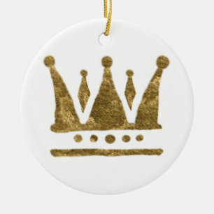 Ornamento dourado da coroa da rainha
